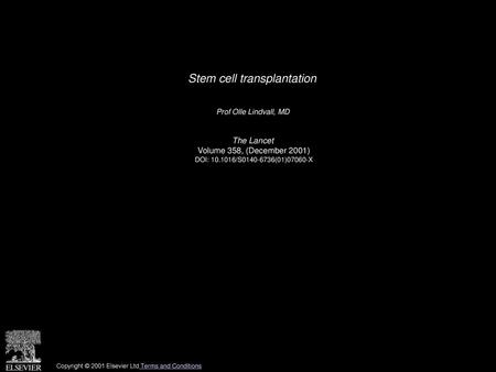 Stem cell transplantation