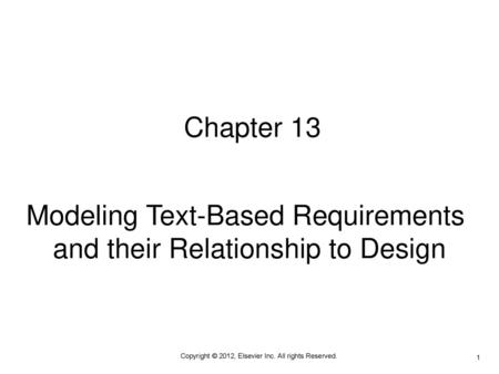 Modeling Text-Based Requirements and their Relationship to Design