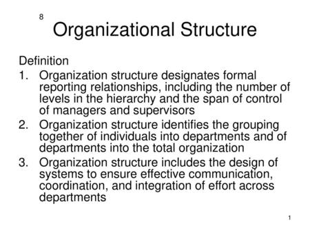 Organizational Structure