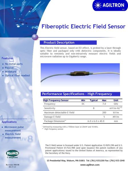 Performance Specifications - High Frequency