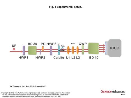 Fig. 1 Experimental setup.