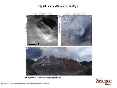 Fig. 6 Lunar and terrestrial analogs.