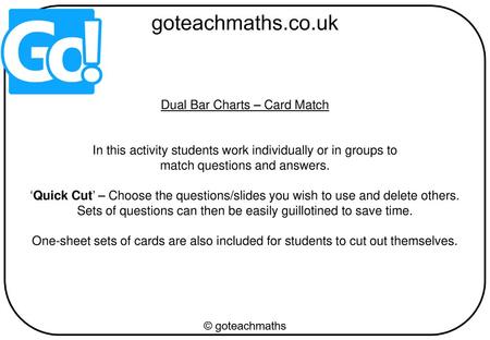 Dual Bar Charts – Card Match